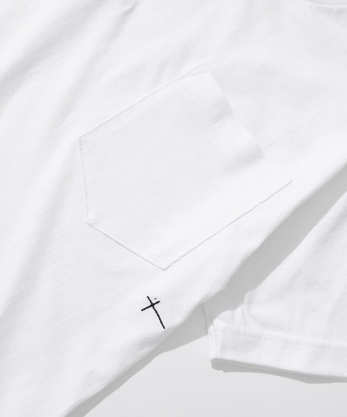 STUDIOUS(ステュディオス)の「【studio:AR.MouR】Embroidery logo pocket tee(Tシャツ/カットソー・メンズ・ホワイト/ブラック・SMALL/MEDIUM/LARGE/LL)」の3枚目の写真