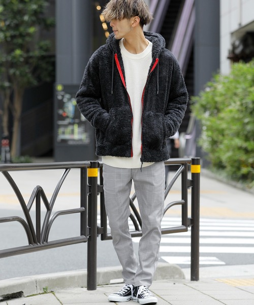 ADMIX/ATELIER SAB MEN(アドミックスアトリエサブメン)の「【no sweat.×ADMIX/ATELIER SAB MEN】コラボ ユニセックス シャギー ボア ジップアップ パーカー(パーカー・メンズ・ブラック/ベージュ/ネイビー/グレー・48/50)」の10枚目の写真