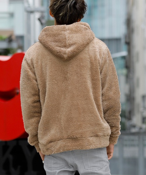 ADMIX/ATELIER SAB MEN(アドミックスアトリエサブメン)の「【no sweat.×ADMIX/ATELIER SAB MEN】コラボ ユニセックス シャギー ボア ジップアップ パーカー(パーカー・メンズ・ブラック/ベージュ/ネイビー/グレー・48/50)」の15枚目の写真