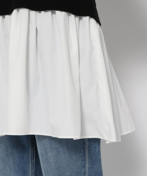 GLOBAL WORK（グローバルワーク）の「フハクドッキングベスト長袖/957997（Tシャツ/カットソー・レディース・ライトグレー/ブラック/カーキ・FREE）」の20枚目の写真