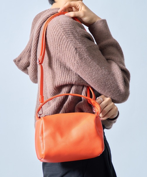 SETUP7（セットアップセブン）の「【SETUP7】ボックスシンプル手提げバッグ KNF ※（ハンドバッグ・レディース・ホワイト/ブラック/ベージュ/ピンク/オレンジ・FREE）」の21枚目の写真