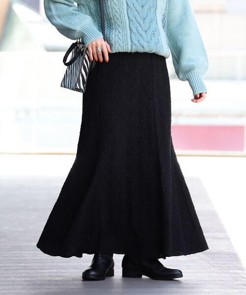 Ray BEAMS（レイビームス）の「Ray BEAMS / シャーリング マーメイド スカート（スカート・レディース・ブルー系その他3/ブラック/イエロー・ONE SIZE）」の9枚目の写真