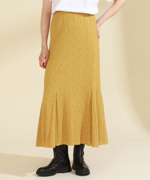 Ray BEAMS（レイビームス）の「Ray BEAMS / シャーリング マーメイド スカート（スカート・レディース・ブルー系その他3/ブラック/イエロー・ONE SIZE）」の13枚目の写真