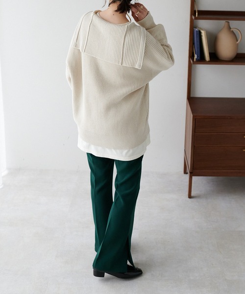 DISCOAT（ディスコート）の「セーラーカラーハーフZIPプル