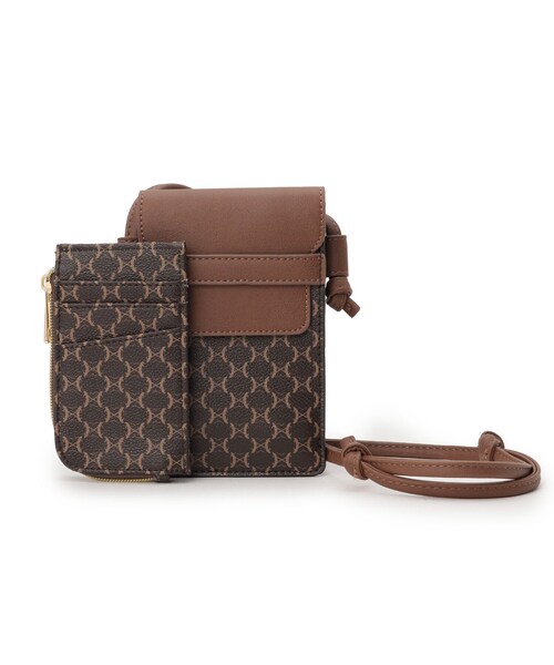 SHOO・LA・RUE（シューラルー）の「◆【カードケース付】スマートショルダー（ショルダーバッグ・レディース・ベージュ系/ブラック系4/ダークブラウン系・00）」の2枚目の写真