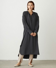 NICOLE white | スタンドギャザーワンピース(ワンピース)