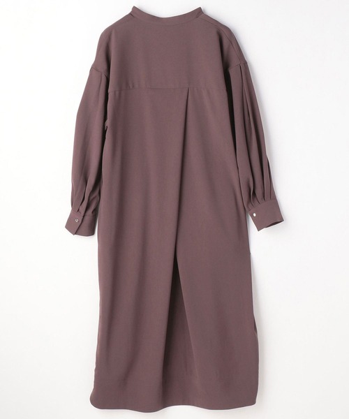 NICOLE white（ニコルホワイト）の「スタンドギャザーワンピース（ワンピース・レディース・チャコール/ブラウン・FREE）」の8枚目の写真