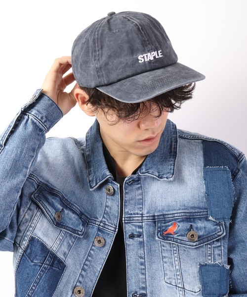 staple(ステイプル)の「【STAPLE】ウォッシュ加工キャップ(キャップ・メンズ・ブラック/パープル/オリーブ/ネイビー・FREE)」の4枚目の写真