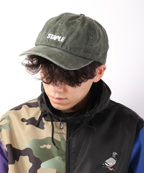 staple(ステイプル)の「【STAPLE】ウォッシュ加工キャップ(キャップ・メンズ・ブラック/パープル/オリーブ/ネイビー・FREE)」の3枚目の写真
