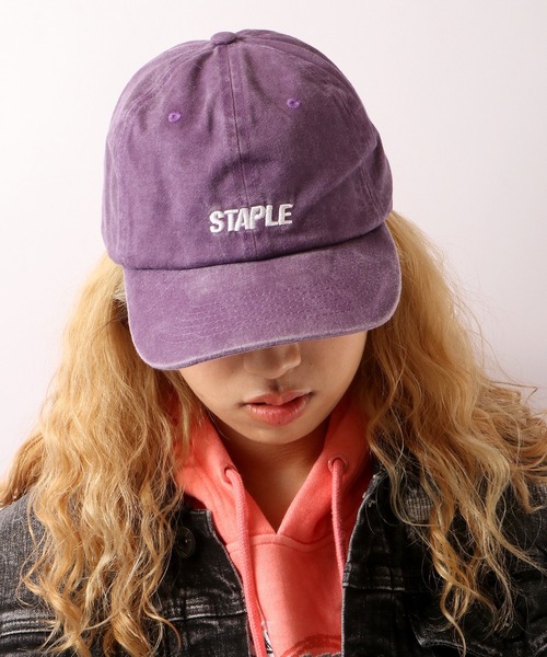 staple(ステイプル)の「【STAPLE】ウォッシュ加工キャップ(キャップ・メンズ・ブラック/パープル/オリーブ/ネイビー・FREE)」の18枚目の写真