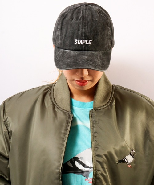 staple(ステイプル)の「【STAPLE】ウォッシュ加工キャップ(キャップ・メンズ・ブラック/パープル/オリーブ/ネイビー・FREE)」の6枚目の写真