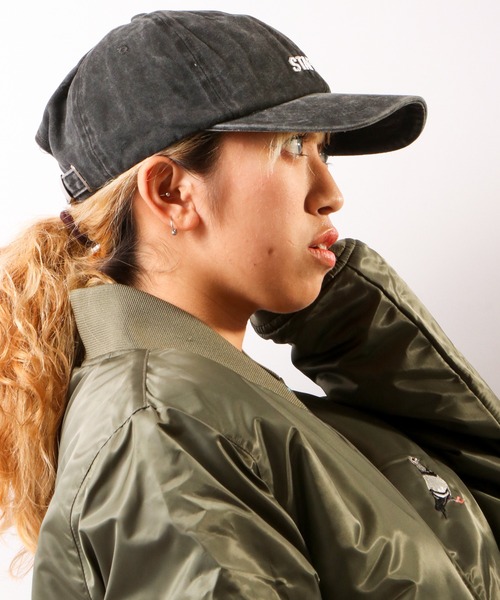 staple(ステイプル)の「【STAPLE】ウォッシュ加工キャップ(キャップ・メンズ・ブラック/パープル/オリーブ/ネイビー・FREE)」の7枚目の写真