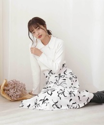 PROPORTION BODY DRESSING | モノトーンフラワースカート / 1212120101(スカート)