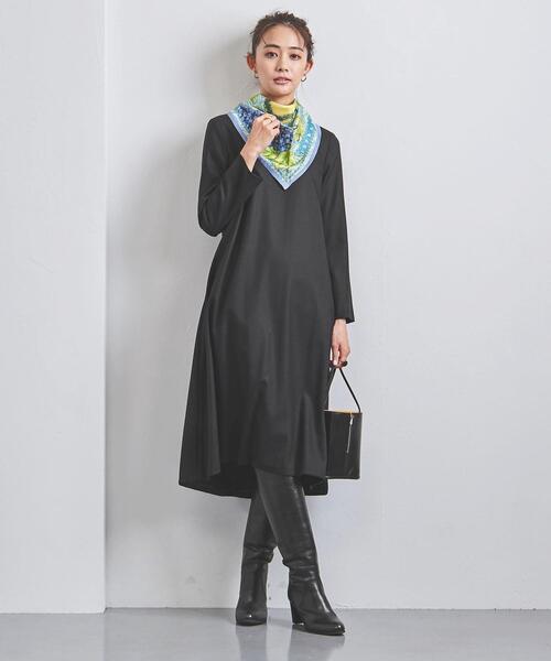 UNITED ARROWS（ユナイテッドアローズ）の「＜UNITED ARROWS＞フラノ フレア ワンピース B◆（ワンピース・レディース・ブラック/ベージュ/ネイビー・38/36）」の7枚目の写真