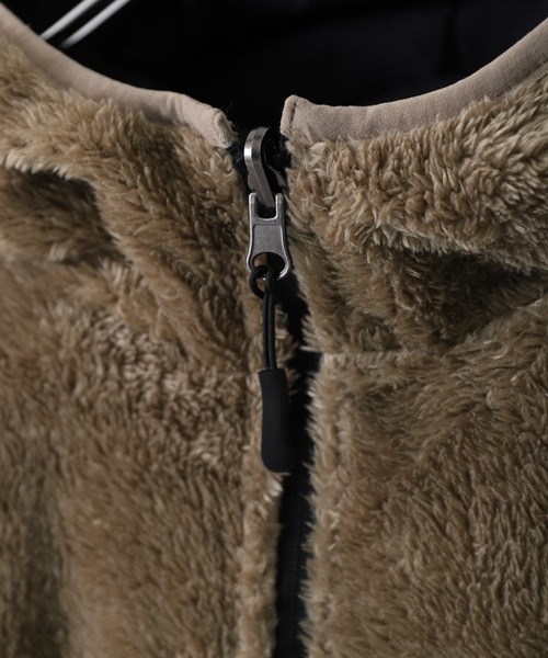 ZIP FIVE（ジップファイブ）の「【ZIP FIVE】ファーナイロン リバーシブルボアマウンテンパーカー（マウンテンパーカー・レディース・ホワイト×ブルー/ホワイト系/グレー系1/ベージュ系/ネイビー系/グレー系・X-LARGE/MEDIUM/LARGE）」の8枚目の写真