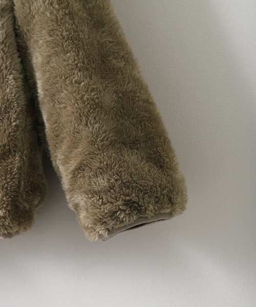 ZIP FIVE（ジップファイブ）の「【ZIP FIVE】ファーナイロン リバーシブルボアマウンテンパーカー（マウンテンパーカー・レディース・ホワイト×ブルー/ホワイト系/グレー系1/ベージュ系/ネイビー系/グレー系・X-LARGE/MEDIUM/LARGE）」の10枚目の写真