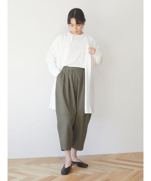 Green　Parks（グリーンパークス）の「裾ストレートホワイトインナー＊（Tシャツ/カットソー・レディース・オフホワイト・FREE）」の12枚目の写真