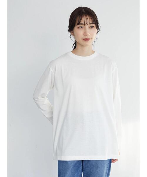 Green　Parks（グリーンパークス）の「裾ストレートホワイトインナー＊（Tシャツ/カットソー・レディース・オフホワイト・FREE）」の10枚目の写真