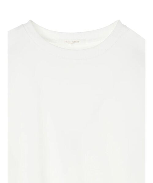 Green　Parks（グリーンパークス）の「裾ストレートホワイトインナー＊（Tシャツ/カットソー・レディース・オフホワイト・FREE）」の6枚目の写真