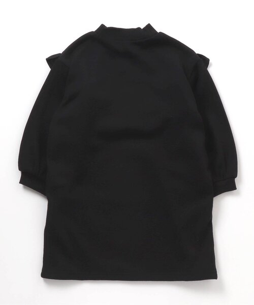 apres les cours(アプレレクール)の「フリル切替裏シャギーワンピース(ワンピース・キッズ・ピンク/ブラック/エンジ/ミント・110/140/80/100/90/130/120)」の5枚目の写真