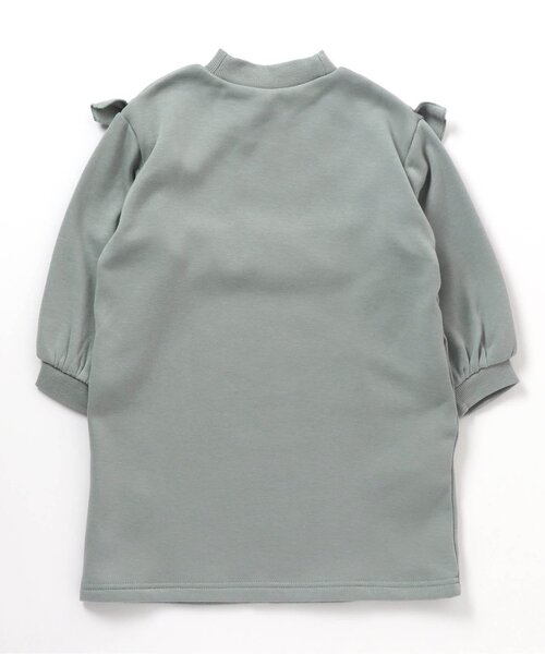 apres les cours(アプレレクール)の「フリル切替裏シャギーワンピース(ワンピース・キッズ・ピンク/ブラック/エンジ/ミント・110/140/80/100/90/130/120)」の8枚目の写真