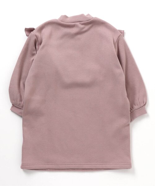 apres les cours(アプレレクール)の「フリル切替裏シャギーワンピース(ワンピース・キッズ・ピンク/ブラック/エンジ/ミント・110/140/80/100/90/130/120)」の9枚目の写真