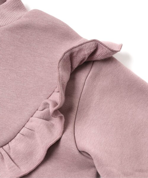 apres les cours(アプレレクール)の「フリル切替裏シャギーワンピース(ワンピース・キッズ・ピンク/ブラック/エンジ/ミント・110/140/80/100/90/130/120)」の11枚目の写真