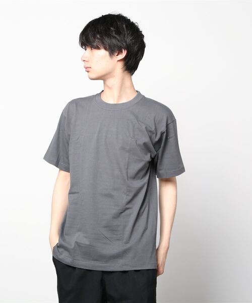 HANES(ヘインズ)の「BEEFY-T Hanes/ヘインズ クルーネック Tシャツ メンズ 半袖 カットソー 綿100 無地 レディース ユニセックス(Tシャツ/カットソー・メンズ・ホワイト/ブラック/レッド/グレー/パープル/ネイビー系/カーキ/グリーン/グレー系1/グレー系・SMALL/MEDIUM/LARGE/X-LARGE/X-SMALL)」の5枚目の写真