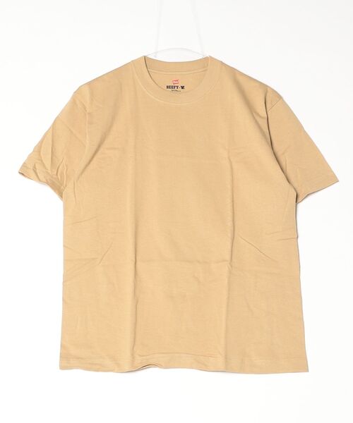 HANES(ヘインズ)の「BEEFY-T Hanes/ヘインズ クルーネック Tシャツ メンズ 半袖 カットソー 綿100 無地 レディース ユニセックス(Tシャツ/カットソー・メンズ・ホワイト/ブラック/レッド/グレー/パープル/ネイビー系/カーキ/グリーン/グレー系1/グレー系/ブルー系その他/ブラウン/レッド系その他/ベージュ/ネイビー系1・SMALL/MEDIUM/LARGE/X-LARGE/X-SMALL)」の8枚目の写真