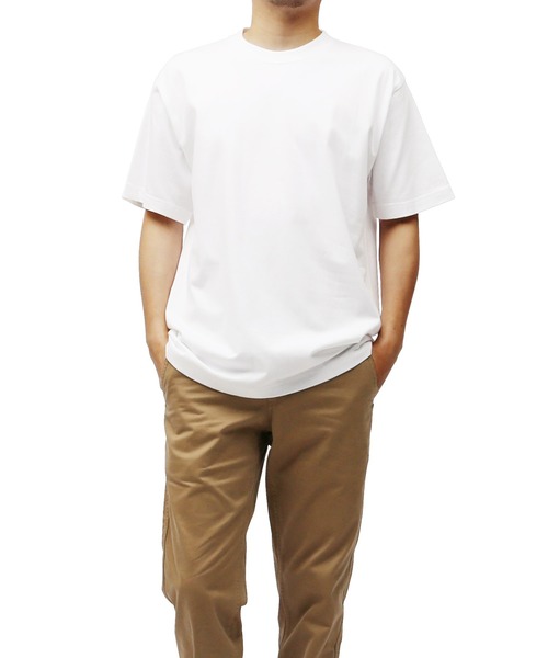 HANES(ヘインズ)の「BEEFY-T Hanes/ヘインズ クルーネック Tシャツ メンズ 半袖 カットソー 綿100 無地 レディース ユニセックス(Tシャツ/カットソー・メンズ・ホワイト/ブラック/レッド/グレー/パープル/ネイビー系/カーキ/グリーン/グレー系1/グレー系・SMALL/MEDIUM/LARGE/X-LARGE/X-SMALL)」の12枚目の写真