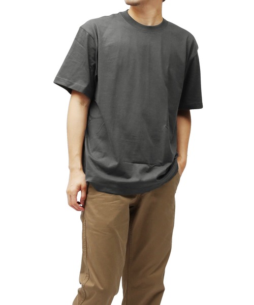 HANES(ヘインズ)の「BEEFY-T Hanes/ヘインズ クルーネック Tシャツ メンズ 半袖 カットソー 綿100 無地 レディース ユニセックス(Tシャツ/カットソー・メンズ・ホワイト/ブラック/レッド/グレー/パープル/ネイビー系/カーキ/グリーン/グレー系1/グレー系・SMALL/MEDIUM/LARGE/X-LARGE/X-SMALL)」の18枚目の写真