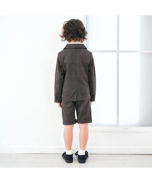 apres les cours（アプレレクール）の「フォーマルハーフパンツ 5分丈（その他パンツ・キッズ・グレー・90/100/110/120/130）」の3枚目の写真