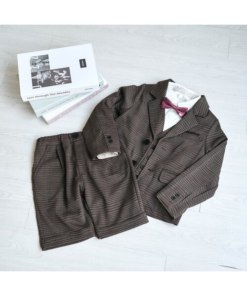 apres les cours（アプレレクール）の「フォーマルハーフパンツ 5分丈（その他パンツ・キッズ・グレー・90/100/110/120/130）」の7枚目の写真