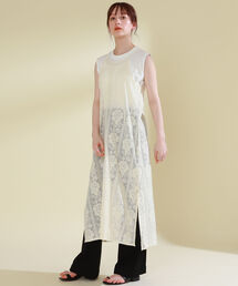 Ray BEAMS | Ray BEAMS / フラワー レース キャミ ワンピース(ワンピース)