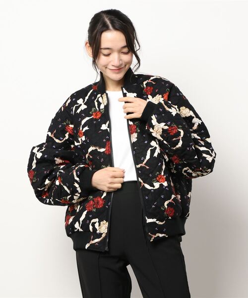 Little sunny bite（リトルサニーバイト）の「little sunny bite と pink house Reversible MA-1（MA-1・レディース・ブラック/レッド/アイボリー・FREE）」の22枚目の写真