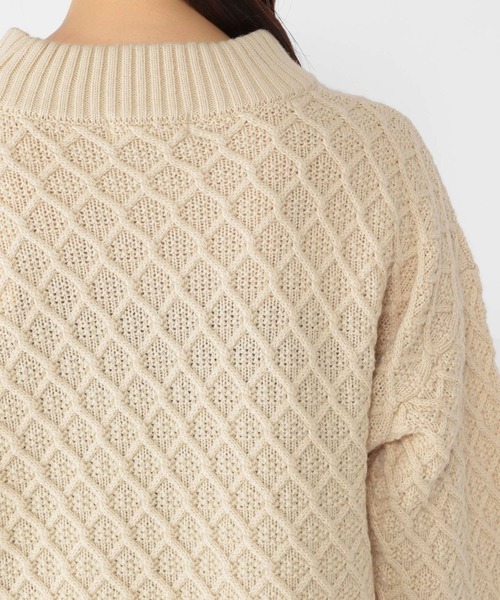 studio CLIP（スタディオクリップ）の「7ゲージ柄ドッキングニット