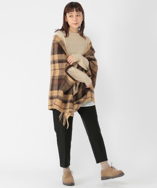 studio CLIP（スタディオクリップ）の「7ゲージ柄ドッキングニット