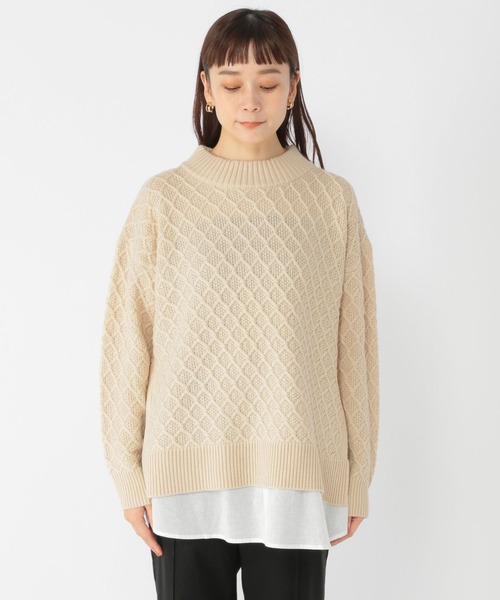 studio CLIP（スタディオクリップ）の「7ゲージ柄ドッキングニット