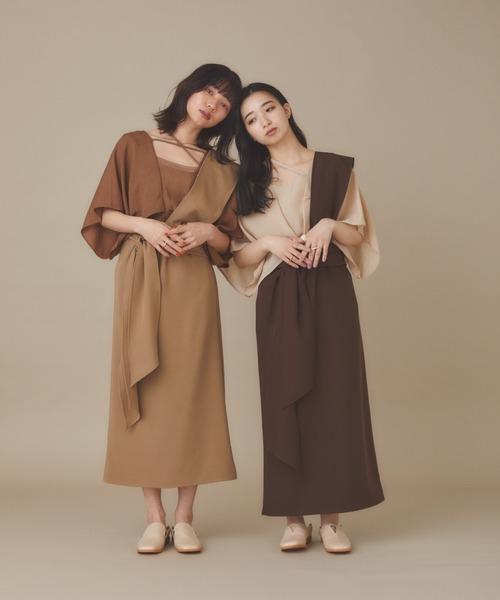 moi tytto（モイテュット）の「フレアチュニック【リバーシブル可能】（シャツ/ブラウス・レディース・モカ/ナチュラル・FREE）」の8枚目の写真