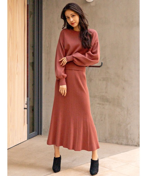 DURAS（デュラス）の「くびれニットトップス（ニット/セーター・レディース・ブラック/ブルー/パープル/レッド系その他/ベージュ・FREE）」の12枚目の写真