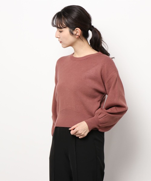 DURAS（デュラス）の「くびれニットトップス（ニット/セーター・レディース・ブラック/ブルー/パープル/レッド系その他/ベージュ・FREE）」の6枚目の写真