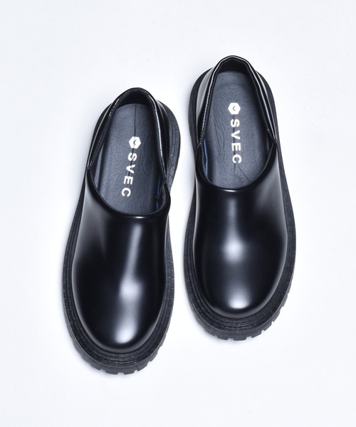 SVEC（シュベック）の「チャンキーソール ドクターシューズ / スリッポン（スリッポン・メンズ・ブラック系その他・40/39/43/41/42/44）」の4枚目の写真