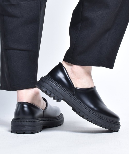 SVEC（シュベック）の「チャンキーソール ドクターシューズ / スリッポン（スリッポン・メンズ・ブラック系その他・40/39/43/41/42/44）」の12枚目の写真