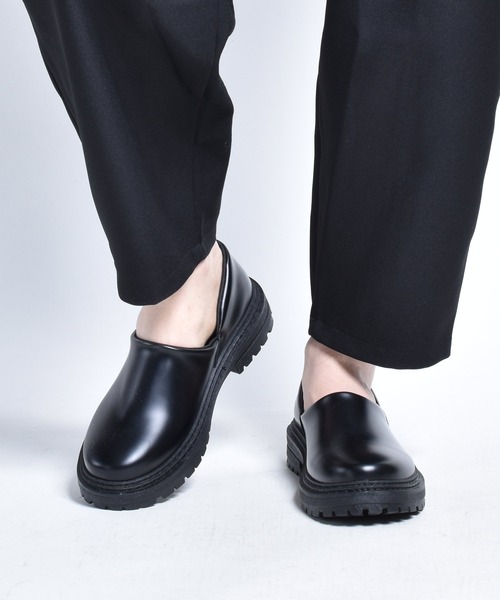 SVEC（シュベック）の「チャンキーソール ドクターシューズ / スリッポン（スリッポン・メンズ・ブラック系その他・40/39/43/41/42/44）」の14枚目の写真