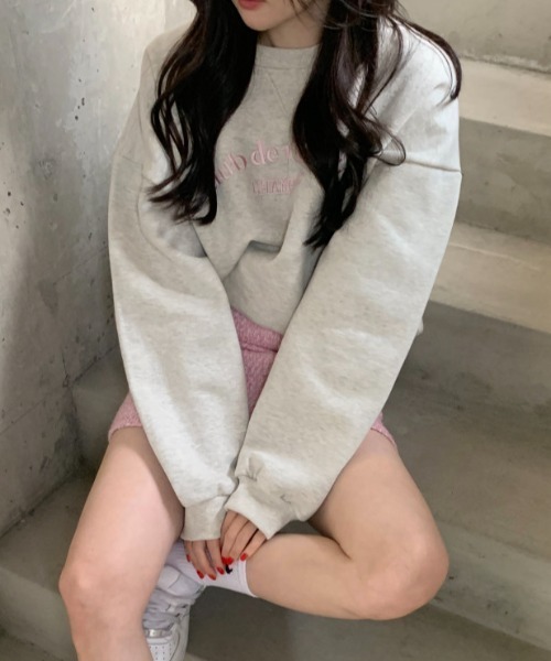 MANGROVE（マングローブ）の「カジュアルロゴ刺繍スウェット（スウェット・レディース・ホワイト/グリーン/ピンク・FREE）」の6枚目の写真