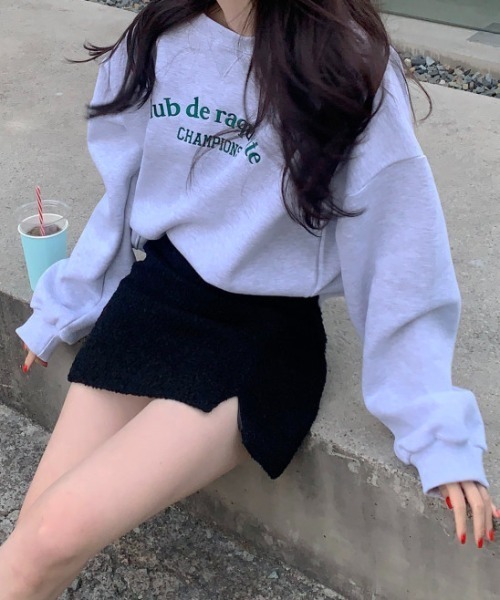 MANGROVE（マングローブ）の「カジュアルロゴ刺繍スウェット（スウェット・レディース・ホワイト/グリーン/ピンク・FREE）」の7枚目の写真