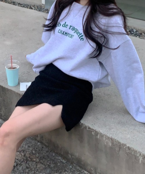 MANGROVE（マングローブ）の「カジュアルロゴ刺繍スウェット（スウェット・レディース・ホワイト/グリーン/ピンク・FREE）」の5枚目の写真