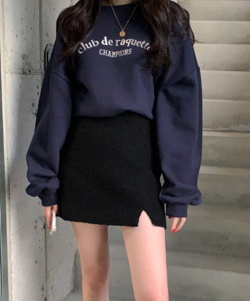 MANGROVE（マングローブ）の「カジュアルロゴ刺繍スウェット（スウェット・レディース・ホワイト/グリーン/ピンク・FREE）」の4枚目の写真