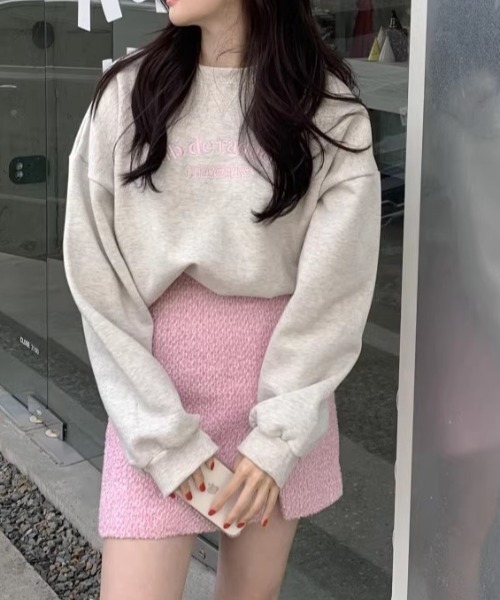 MANGROVE（マングローブ）の「カジュアルロゴ刺繍スウェット（スウェット・レディース・ホワイト/グリーン/ピンク・FREE）」の10枚目の写真