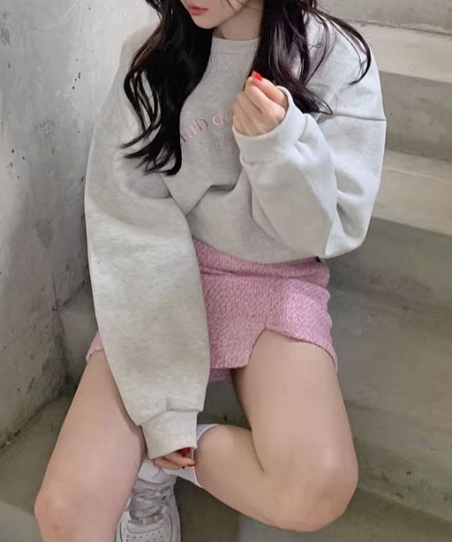 MANGROVE（マングローブ）の「カジュアルロゴ刺繍スウェット（スウェット・レディース・ホワイト/グリーン/ピンク・FREE）」の19枚目の写真